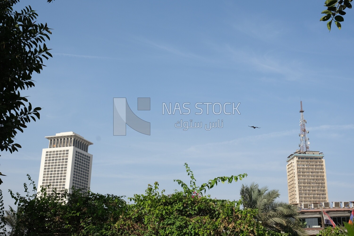 View of the sky with clouds, landscapes in the sky of Zamalek, the beauty of clouds in the sky of Zamalek