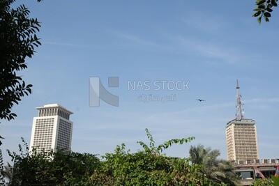 View of the sky with clouds, landscapes in the sky of Zamalek, the beauty of clouds in the sky of Zamalek