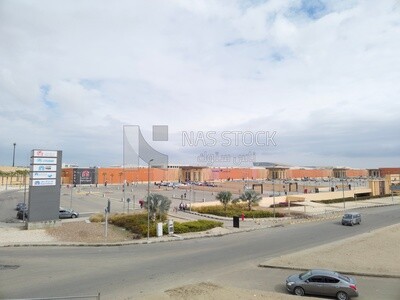 Entrance of the parking lot and the entrance gates of the Mall of Egypt , Egypt