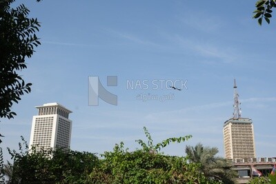 View of the sky with clouds, landscapes in the sky of Zamalek, the beauty of clouds in the sky of Zamalek