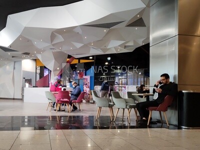 Commercial centers, cafes and malls