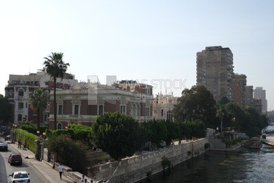 Aisha Fahmy Palace, a piece of art on the shores of the Nile, the Nile island in Egypt