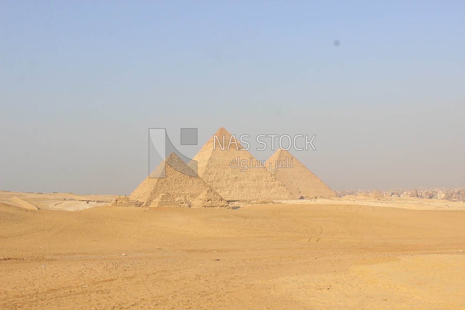 Three pyramids of Giza