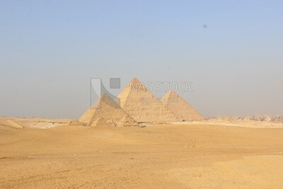 Three pyramids of Giza