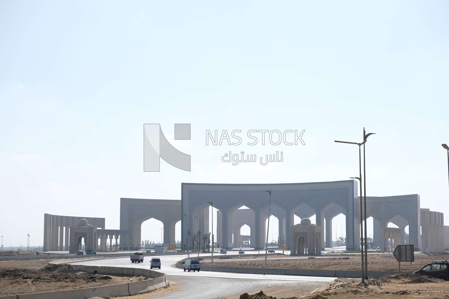The entrance gate to the administrative capital, the Egyptian new capital