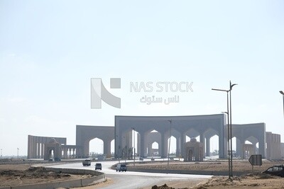 The entrance gate to the administrative capital, the Egyptian new capital