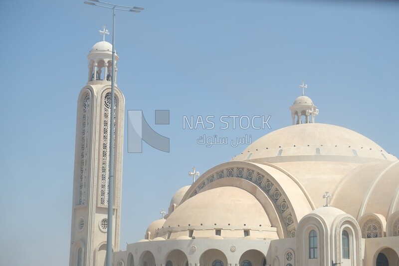 بناء أكبر كنيسة في الشرق الأوسط ، كاتدرائية ميلاد المسيح الجديدة ، العاصمة الإدارية الجديدة