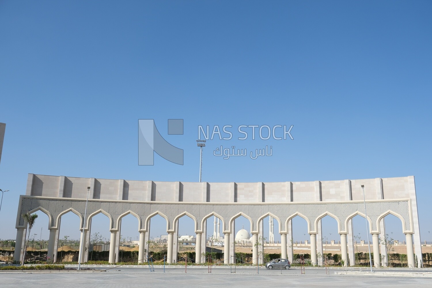 The entrance gate to the administrative capital, the Egyptian new capital