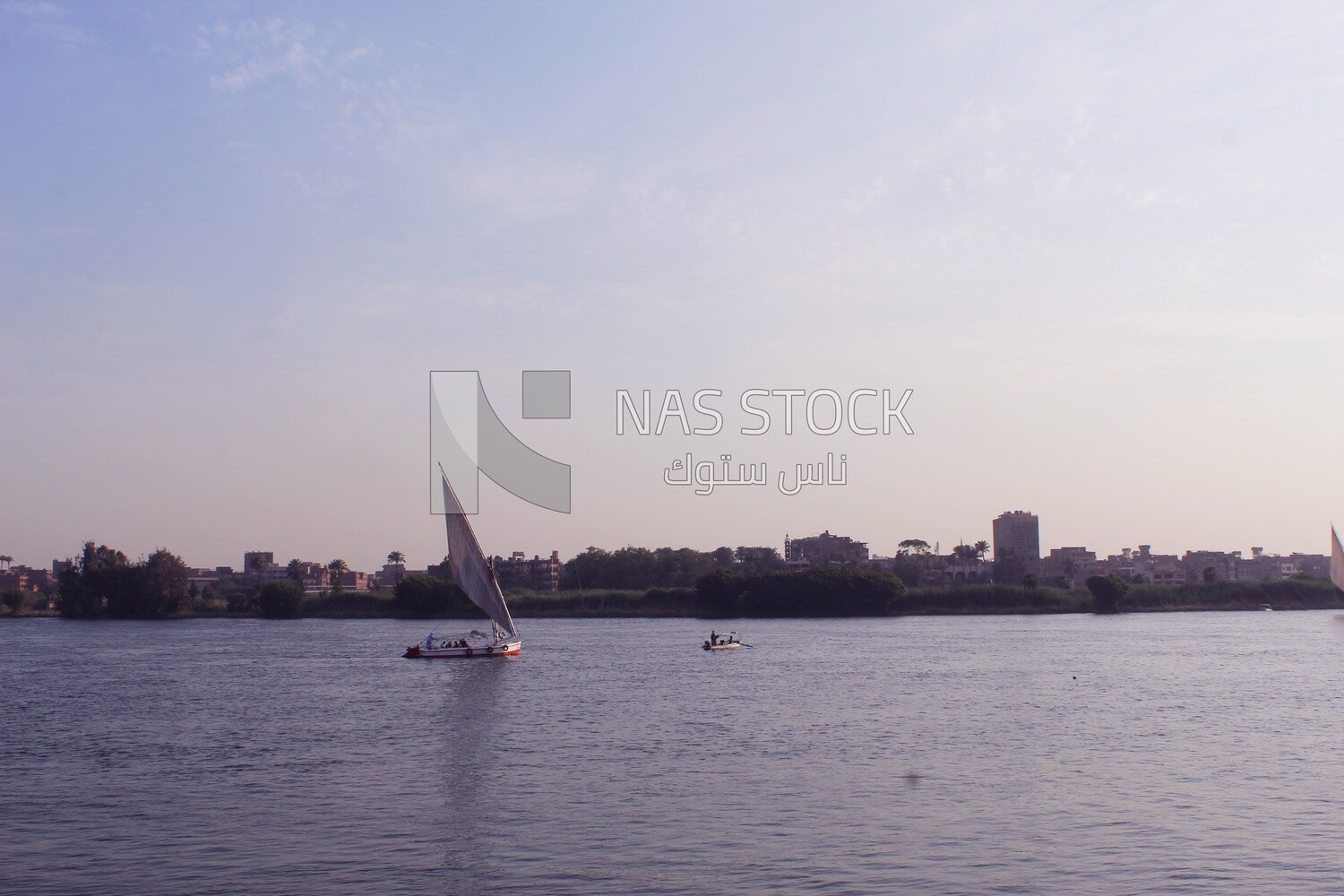 Boat sailing in the river, landscapes, nature background, boat