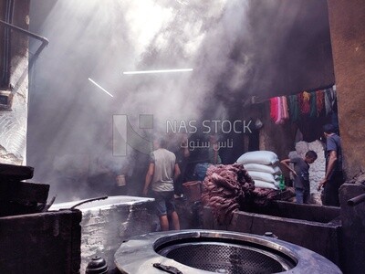 Yarn dyeing workshop in Egypt