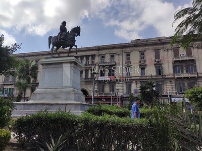 Statue of Muhammad Ali in Mansheya Square in Alexandria