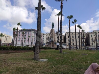 Statue of Saad Zaghloul in Raml Station Square in Alexandria
