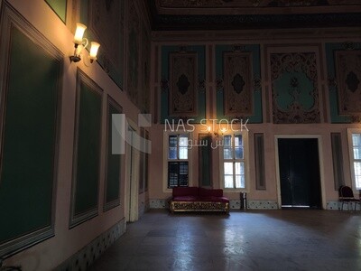 Hall inside the Manasterly Palace in Egypt.