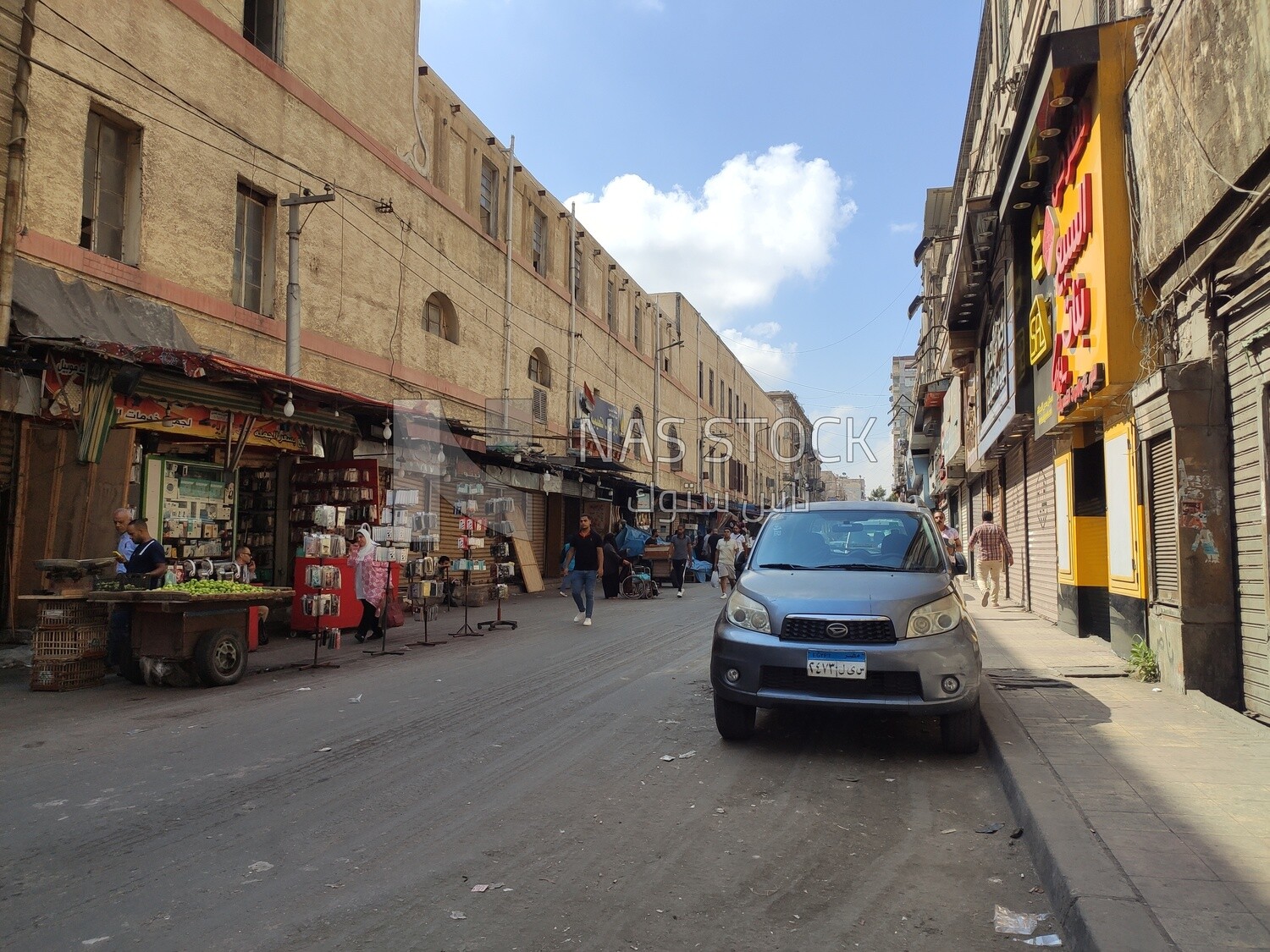 One of the streets of Mansheya in Alexandria ,Egypt