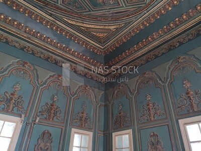 Architectural decorations in the hall of the Palace of Mansterli ,Egypt