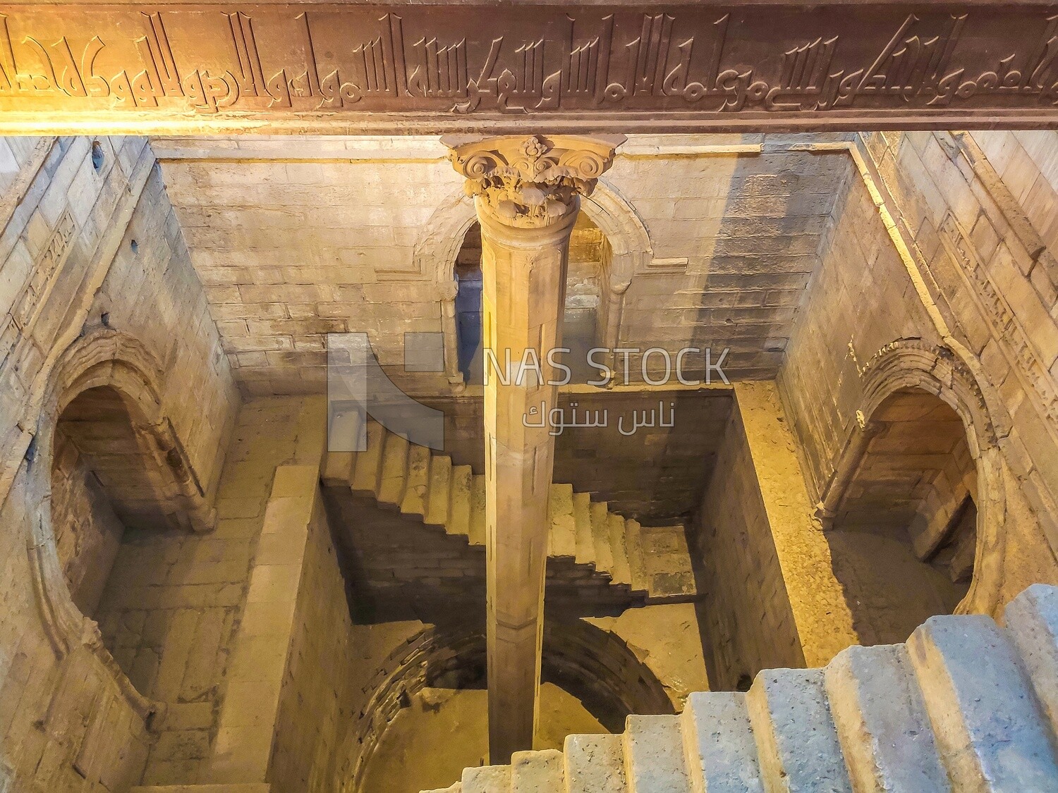 Nilometer inside the Palace of Manesterli ,Egypt
