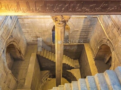 Nilometer inside the Palace of Manesterli ,Egypt