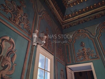 Architectural decorations in the hall of the Palace of Mansterli ,Egypt