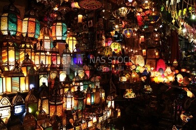 Al Moez Street at night, decoration lights