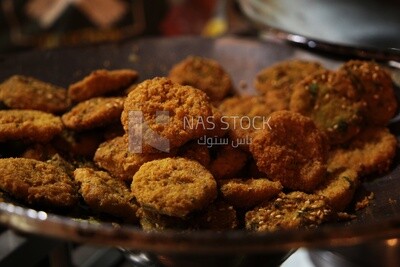 Fried Falafel, traditional breakfast, street food