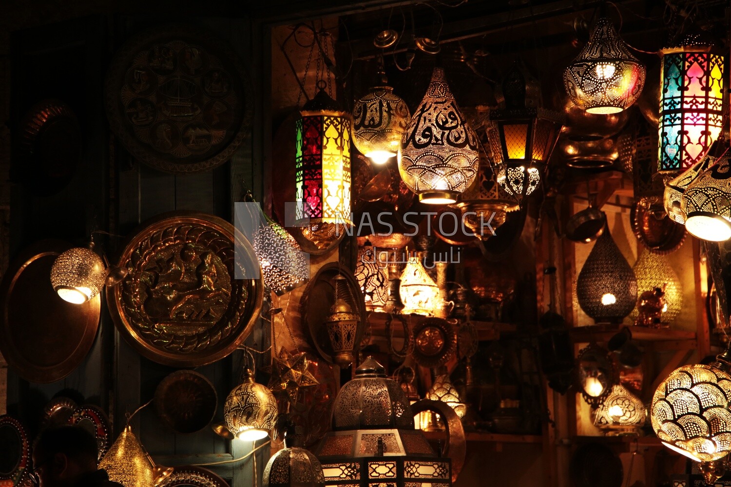 Al Moez Street at night, decoration lights