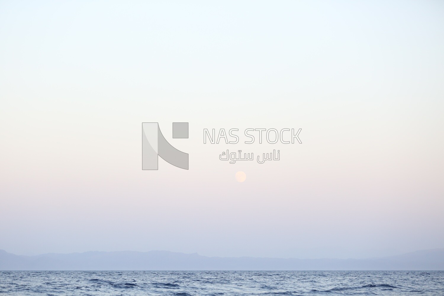 Blue hour photography sunset at beautiful mediterranean sea seamless pattern natural background
