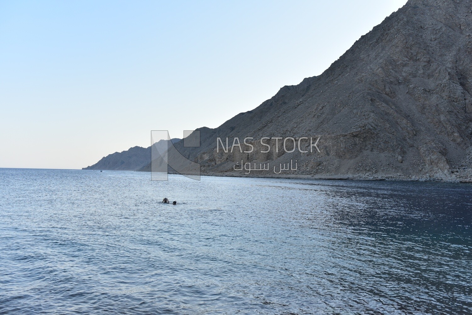 Red Sea mountains on the sea coast