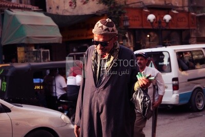 Blind street vendor, street, patient