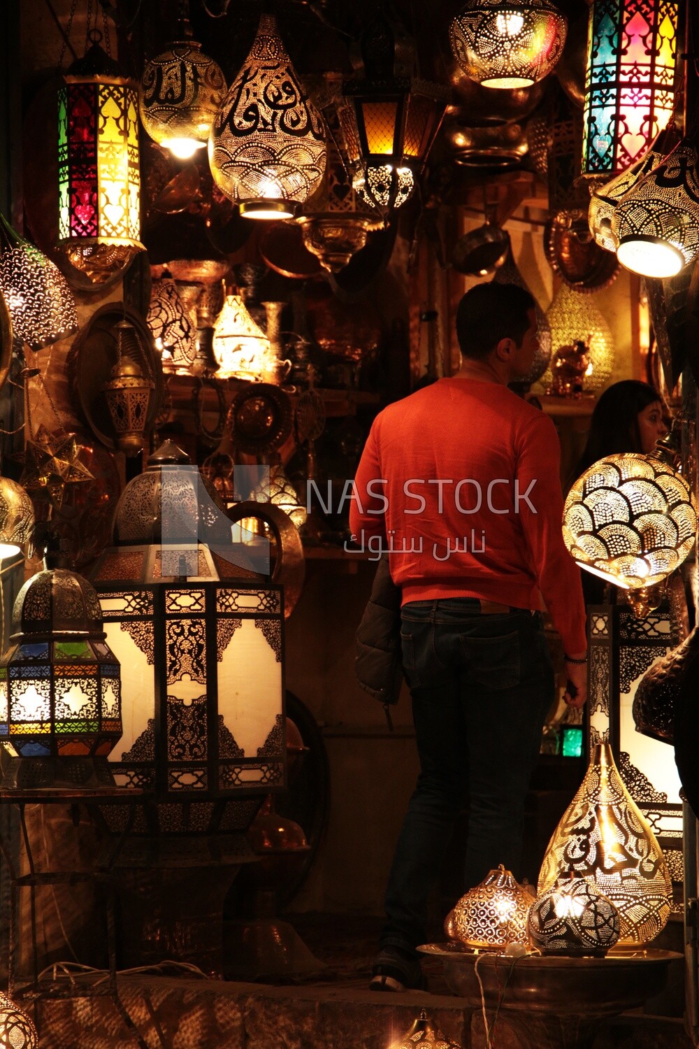 Lights shop in Al Moez street, street,  decorations, Ramadan Kareem