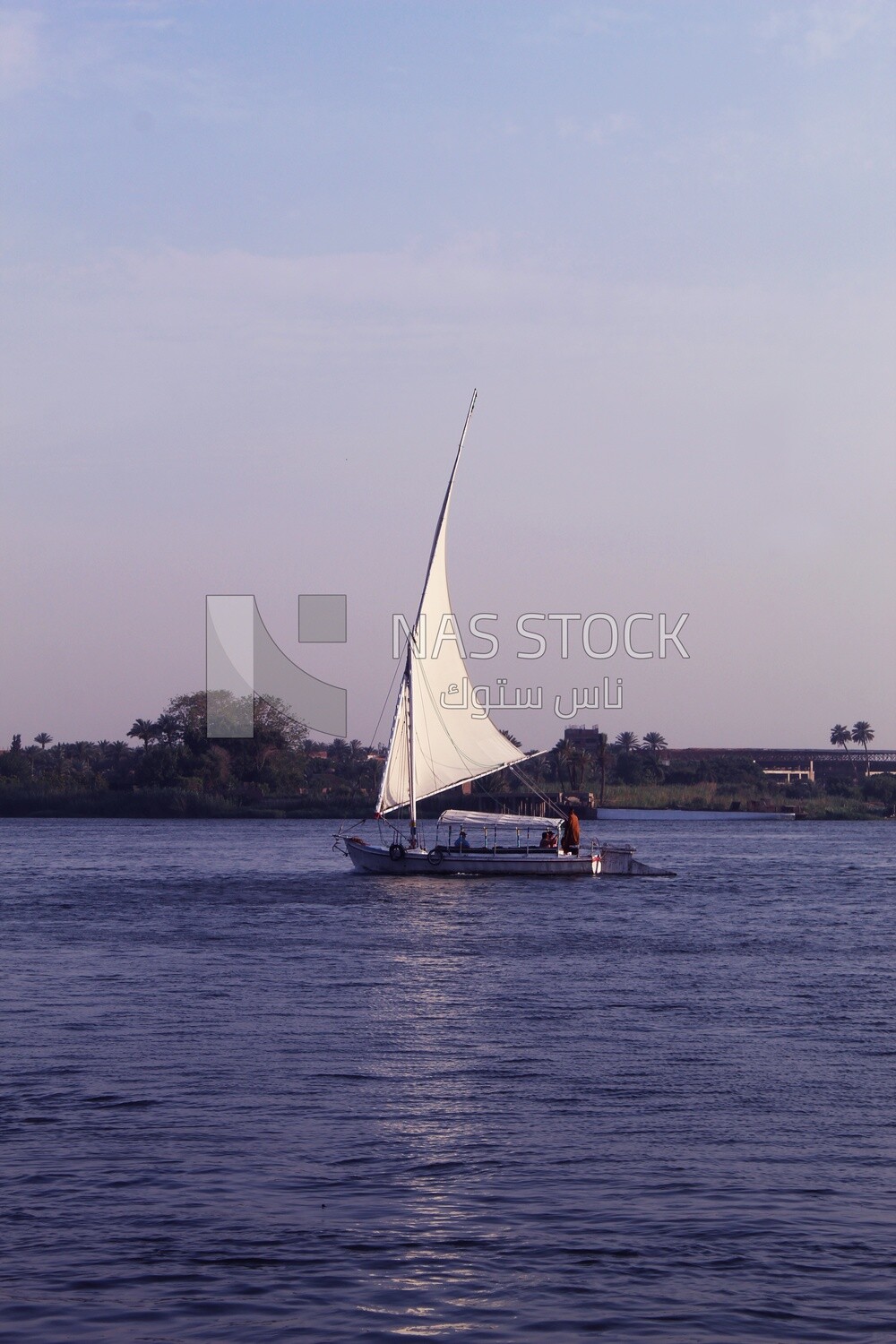 Boat sailing in the river, landscapes, nature background, boat