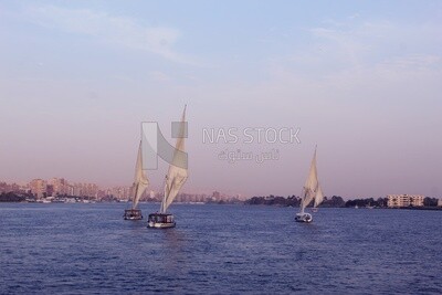 Boats in the river, landscapes, nature background, boat