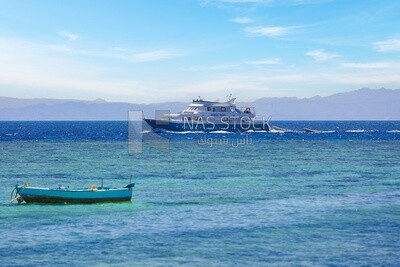 Yacht sailing in the water