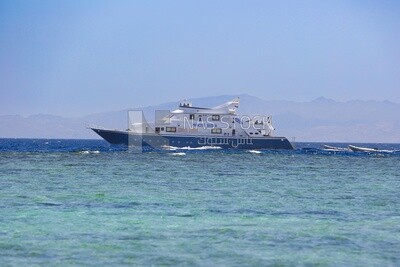 Yacht sailing in the water