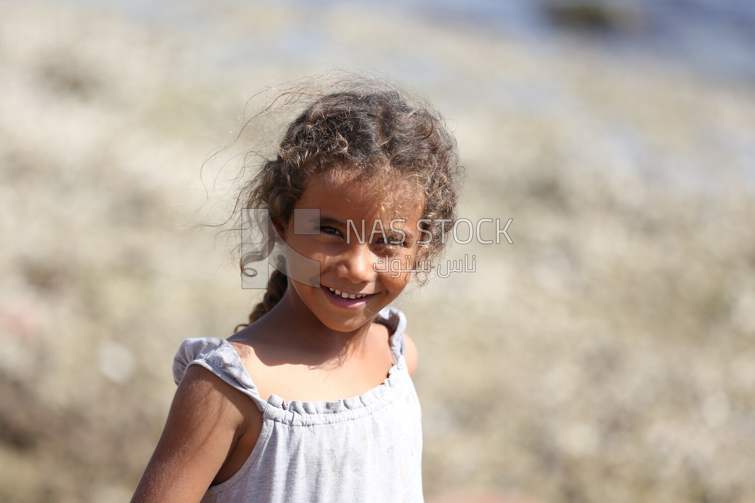 Little girl with a cute smile