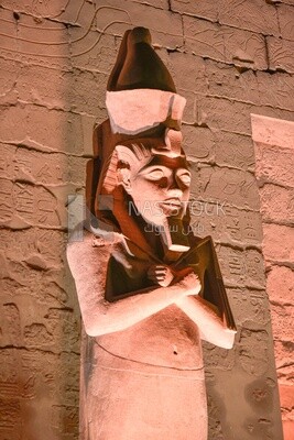 Giant pharaonic statue in Luxor, Egypt