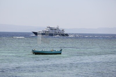 Yacht sailing in the water