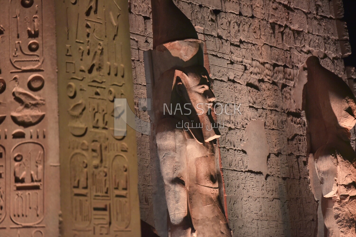 Pharaonic statues, Luxor, Egypt