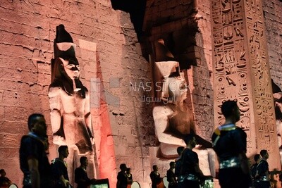 Entrance pylon of the luxor temple