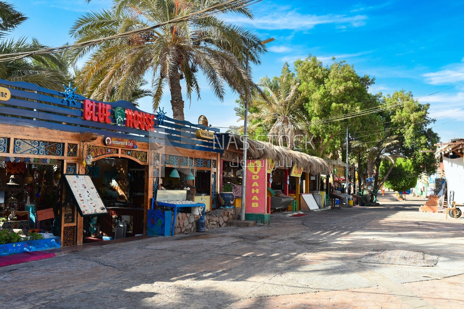 Tourist market in Dahab, Egypt