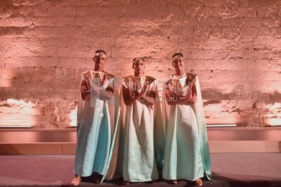 Young men dressed in Pharaonic costume