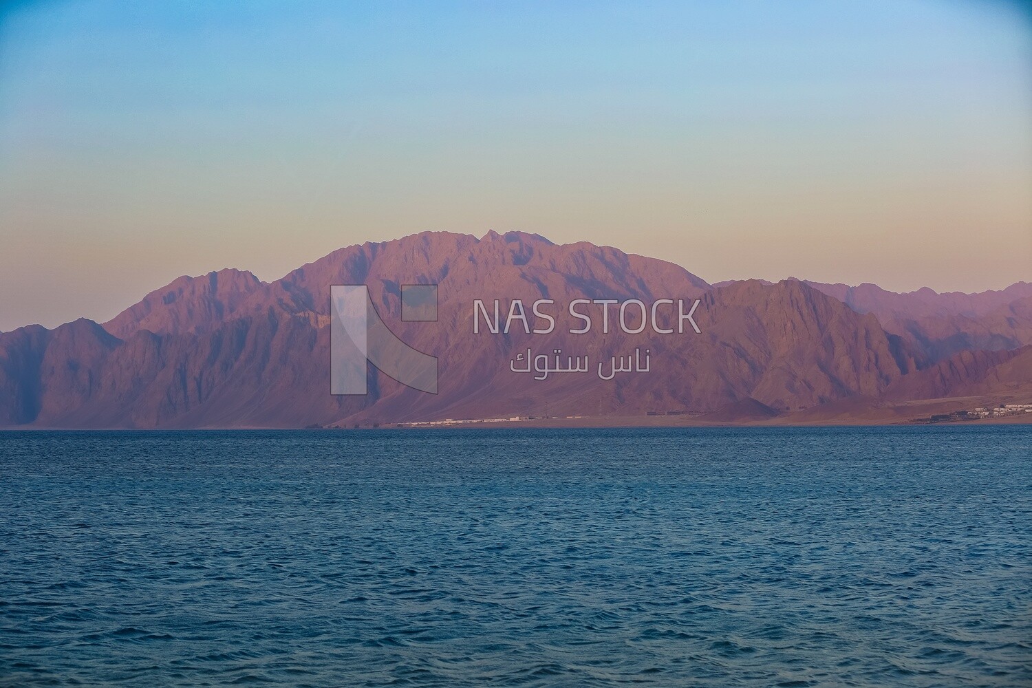 Beach of the Red Sea Mountains