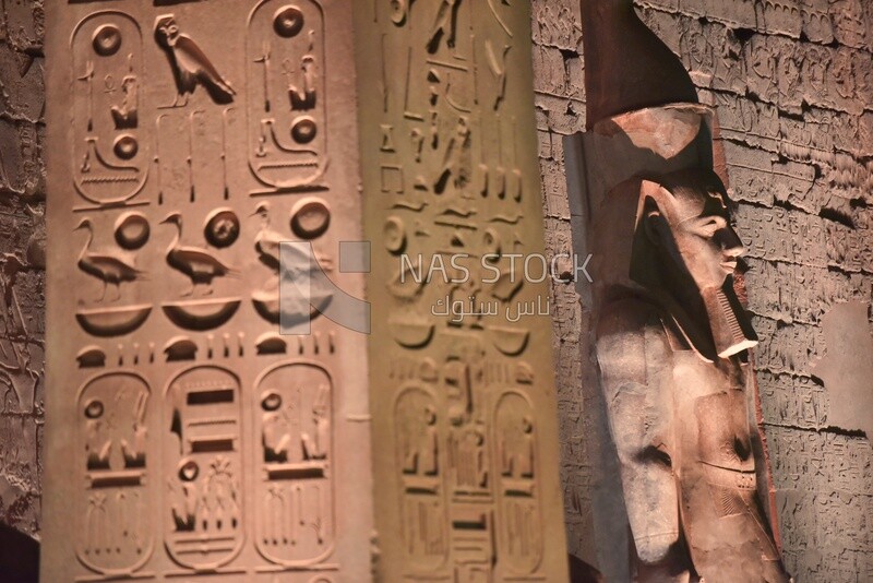 Close up of a Pharaonic obelisk