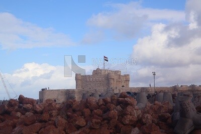 Qaitbay Citadel in Alexandria, Egypt.