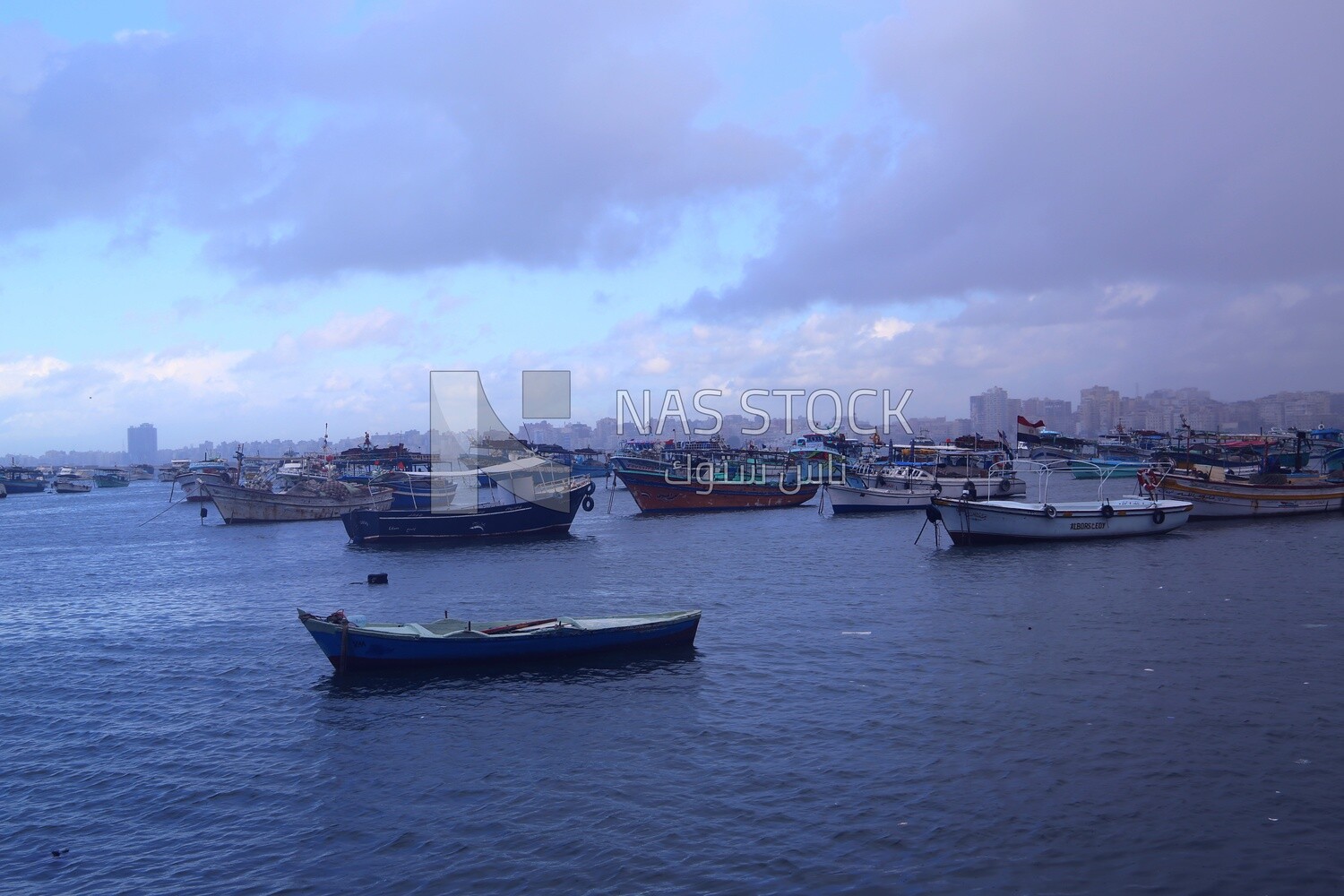 Cloudy skies in winter