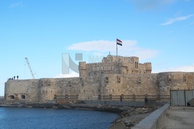 Qaitbay Citadel in Alexandria, Egypt.