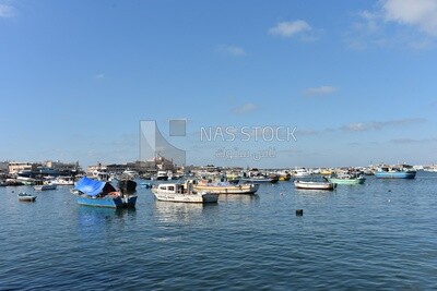Stunning view of the sea from one of the coasts of Alexandria,Egypt.