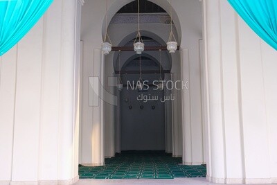 Place of prayer inside Al-Hakim Mosque in cairo egypt