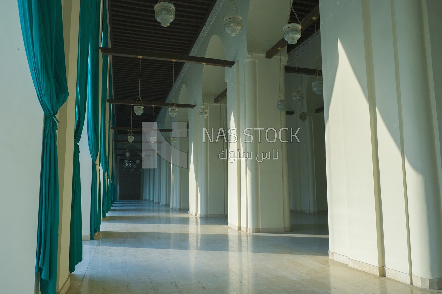 Doors and arches of Al-Hakim Mosque in cairo egypt