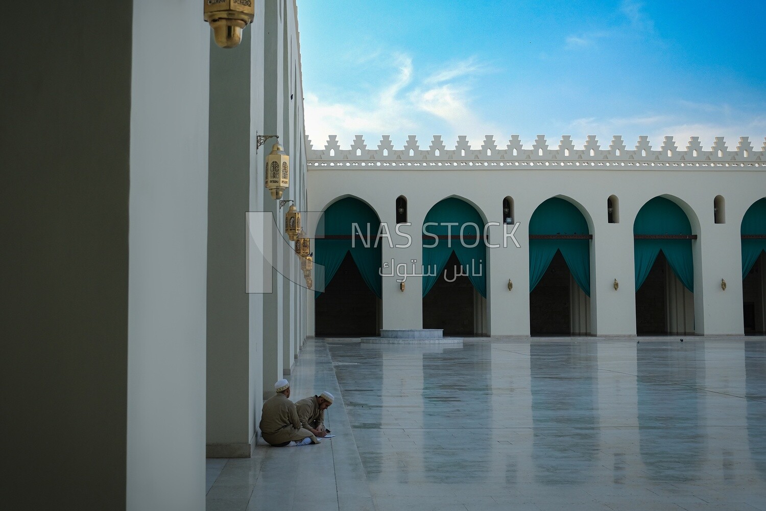 Arches of Al-Hakim Mosque , Cairo, Egypt