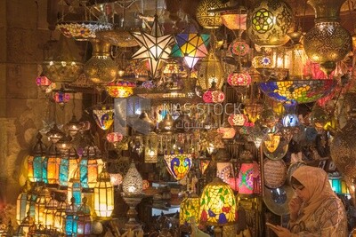 Lights shop in Al Moez street, street,  decorations, Ramadan Kareem